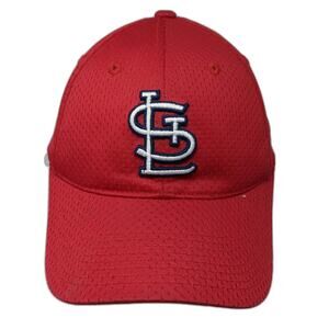 Team MLB St. Louis Cardinals Fitted Baseball Cap Hat Red L MLB